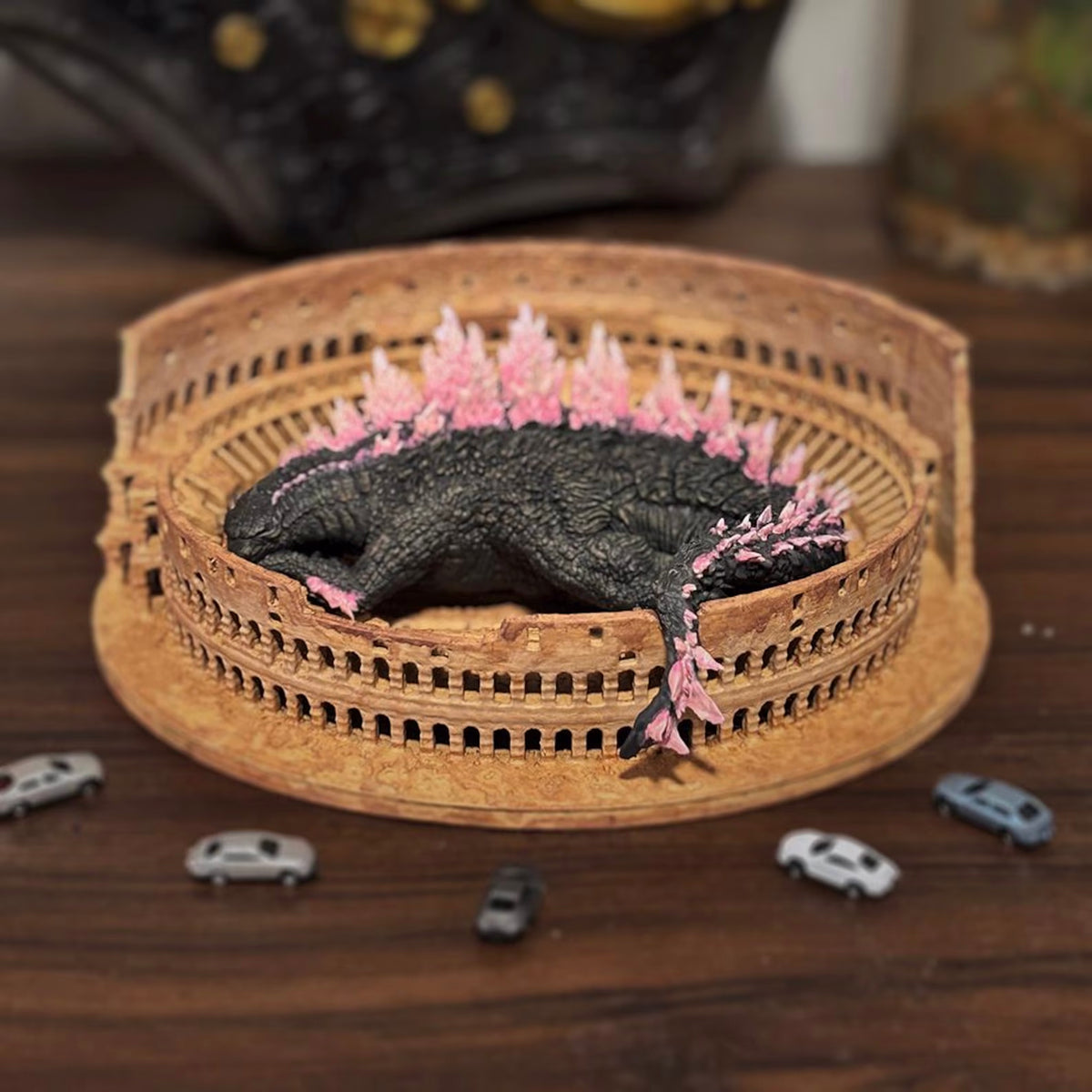GODZILLA SLEEPING AT THE COLOSSEUM